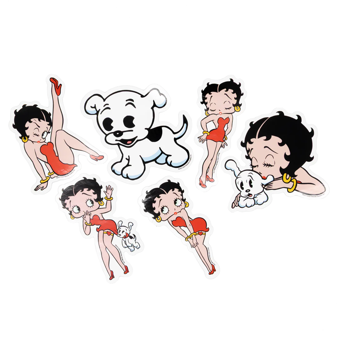 Whatever Makes You Happy x Betty Boop 6-Piece Sticker Pack