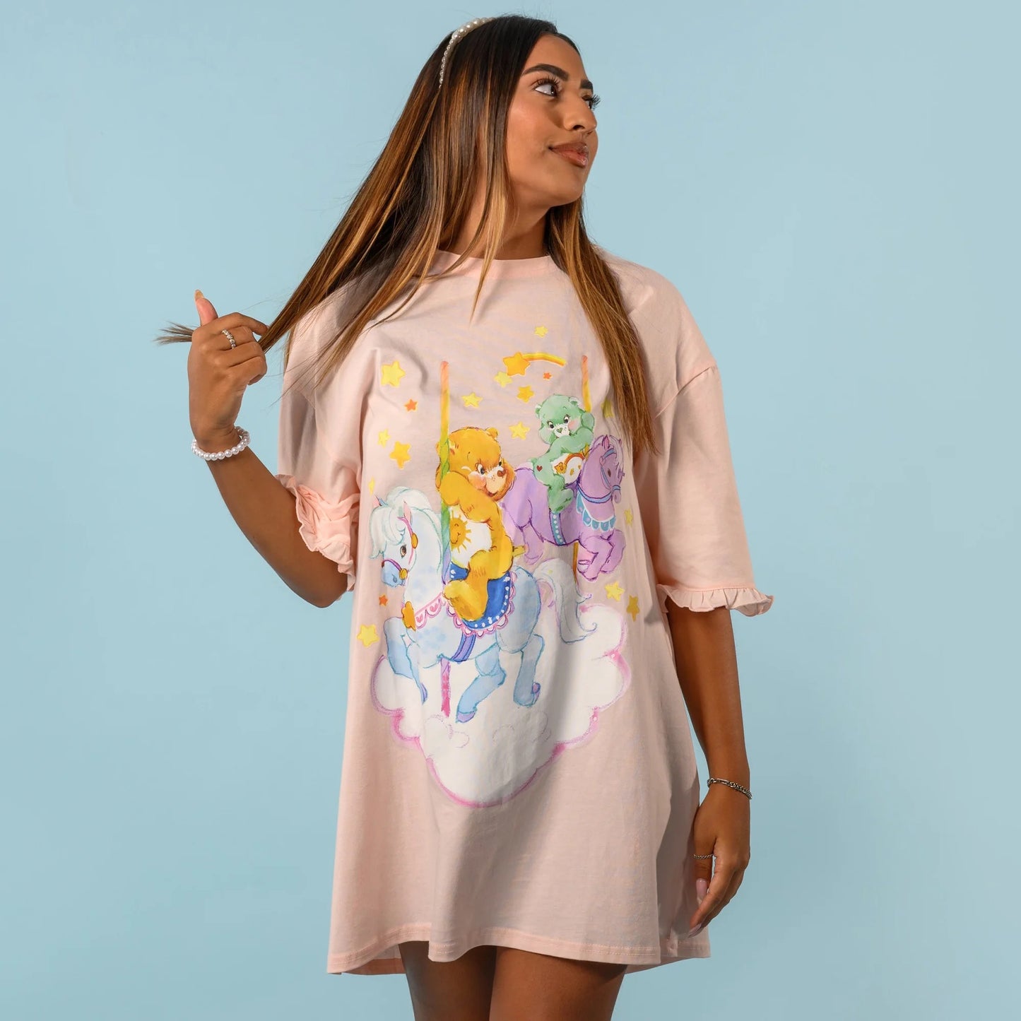 Cakeworthy🍒 Care Bears™ Ruffle T-Shirt Dress