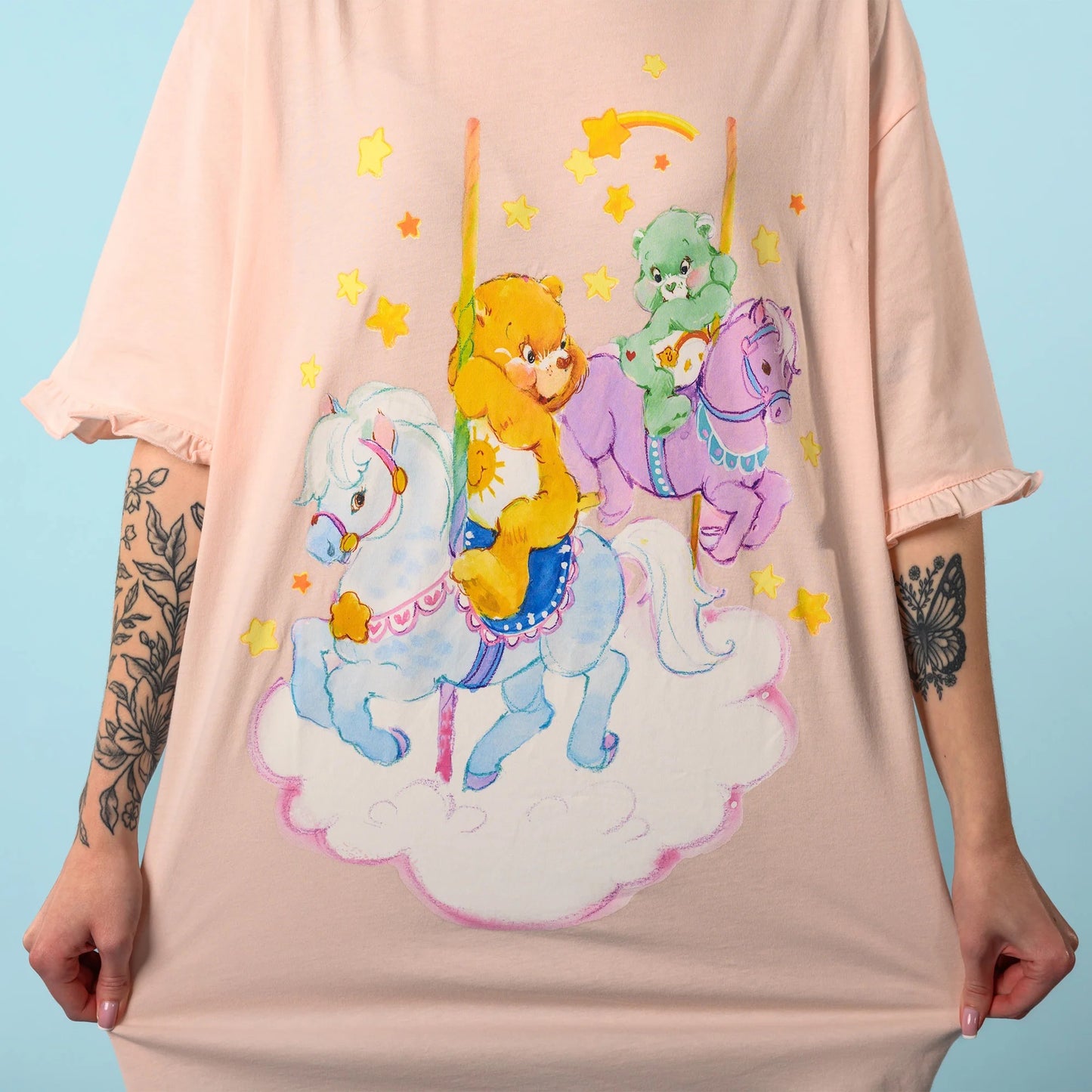 Cakeworthy🍒 Care Bears™ Ruffle T-Shirt Dress