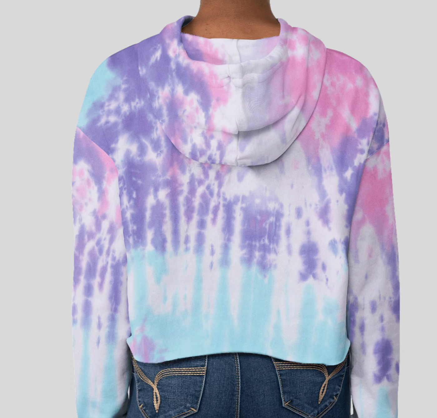 Cartoons United Tie-Dye Cropped Hoodie
