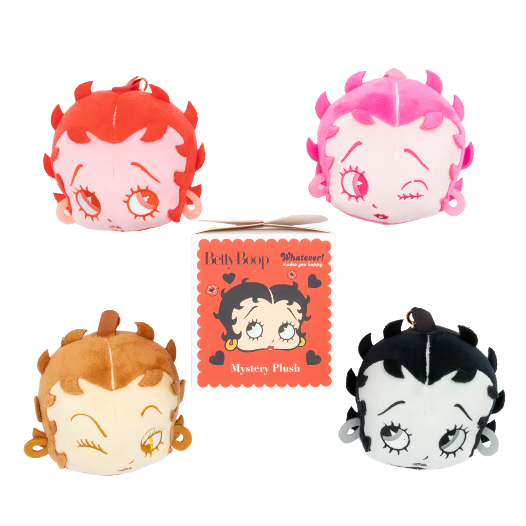 Whatever Makes You Happy x Betty Boop Mystery Box Plush Head Bag Charms