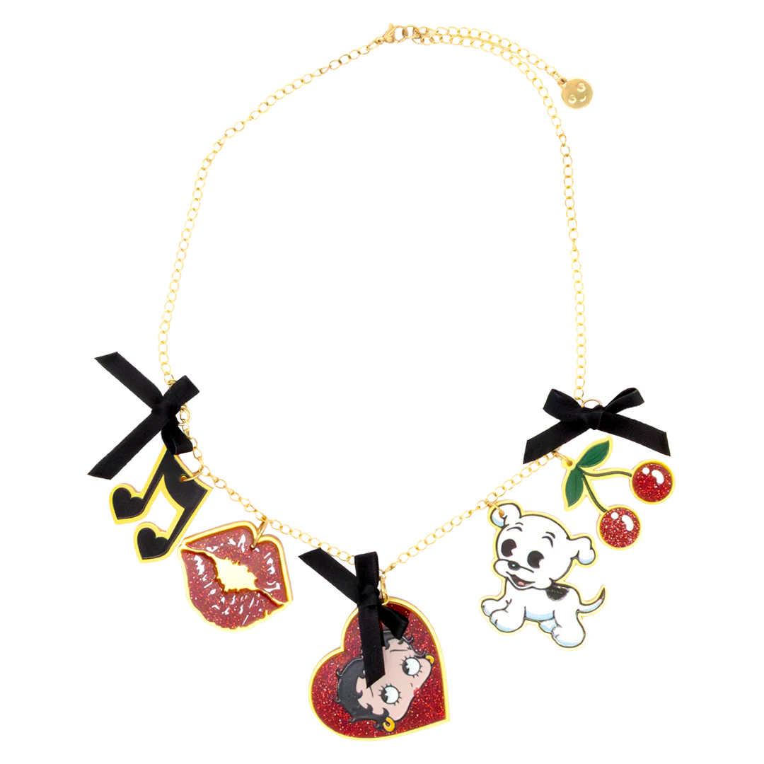 Whatever Makes You Happy x Betty Boop Acrylic Charm Necklace