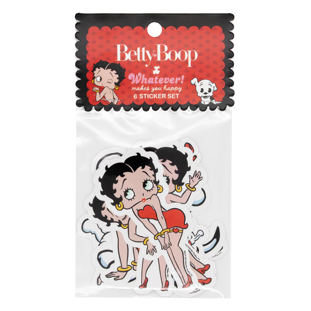 Whatever Makes You Happy x Betty Boop 6-Piece Sticker Pack