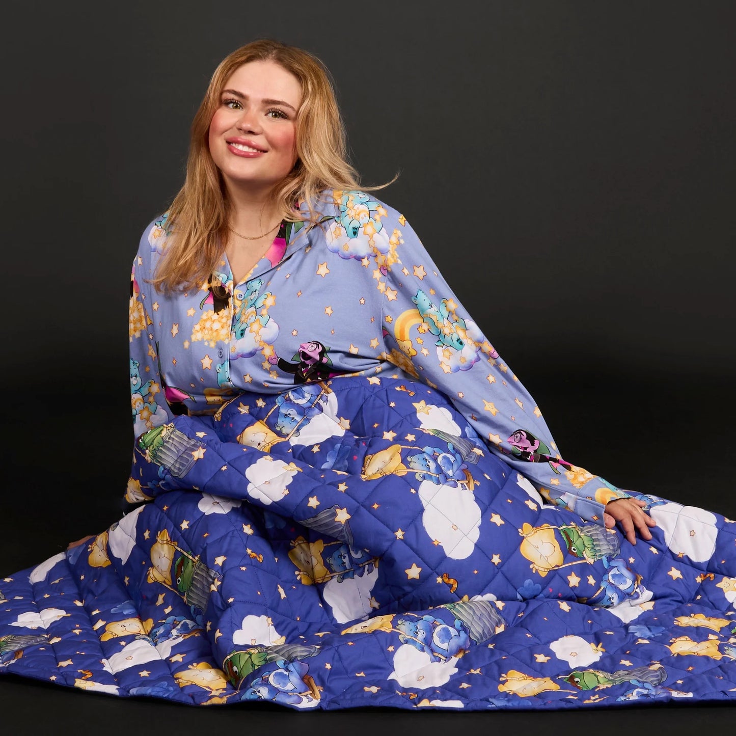 Cakeworthy🍒 Care Bears™ x Sesame Street Quilted Blanket