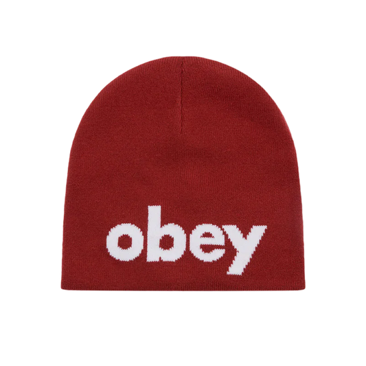 OBEY Lowercase Beanie (Red)