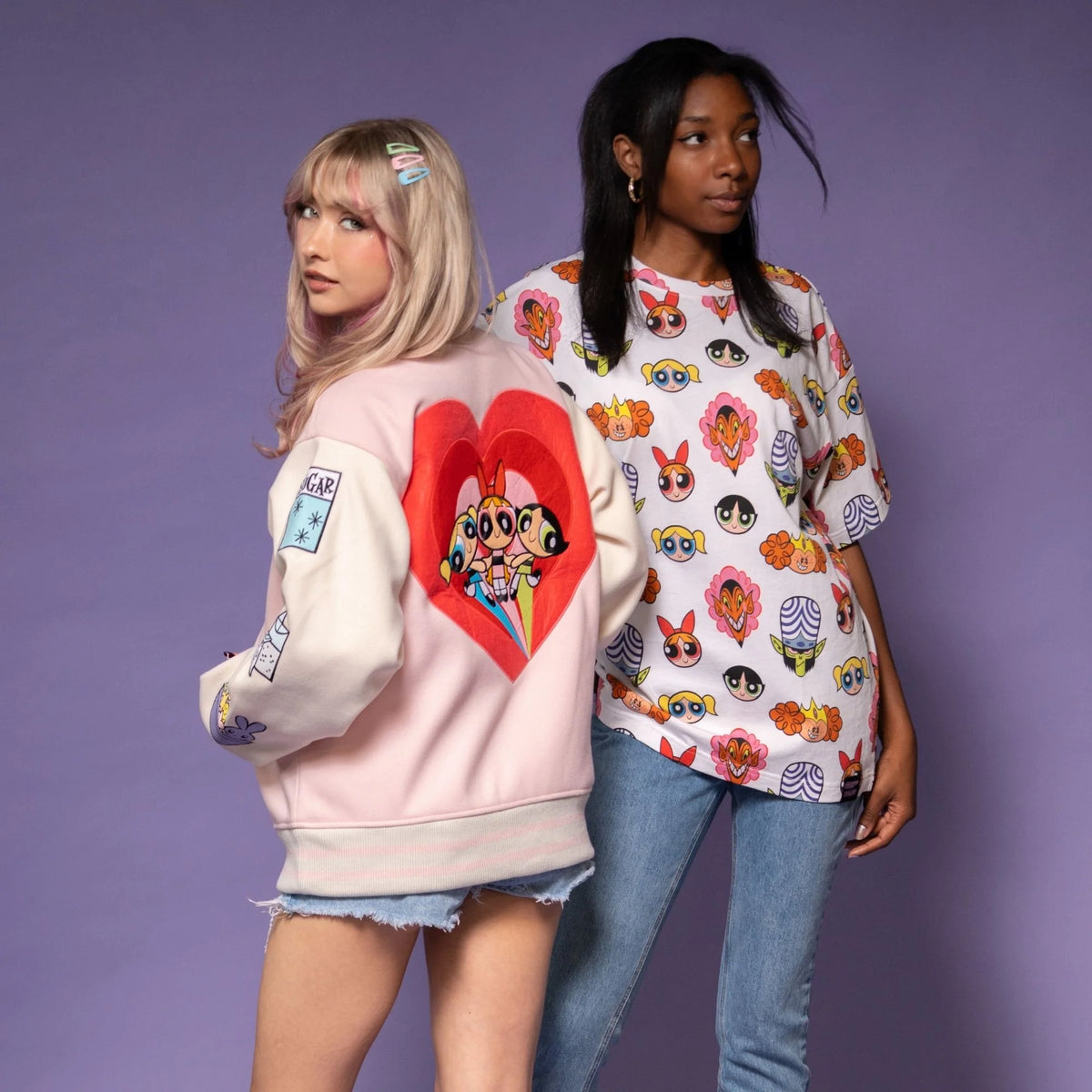 Cakeworthy🍒 The Powerpuff Girls Toss Print AOP T-Shirt