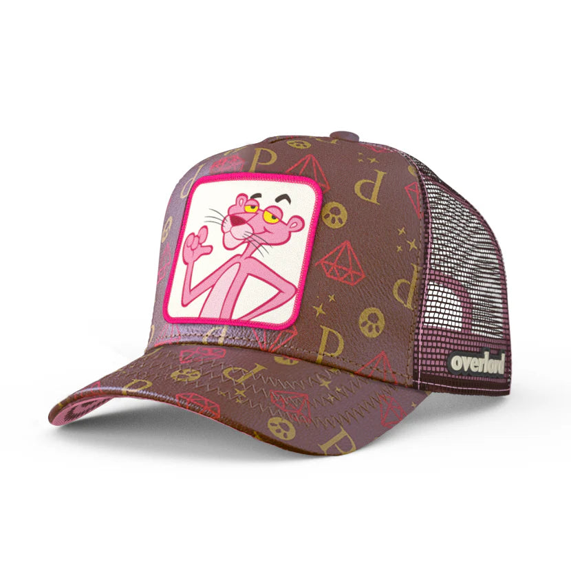 Overlord x Pink Panther Leather Panther Trucker Cap