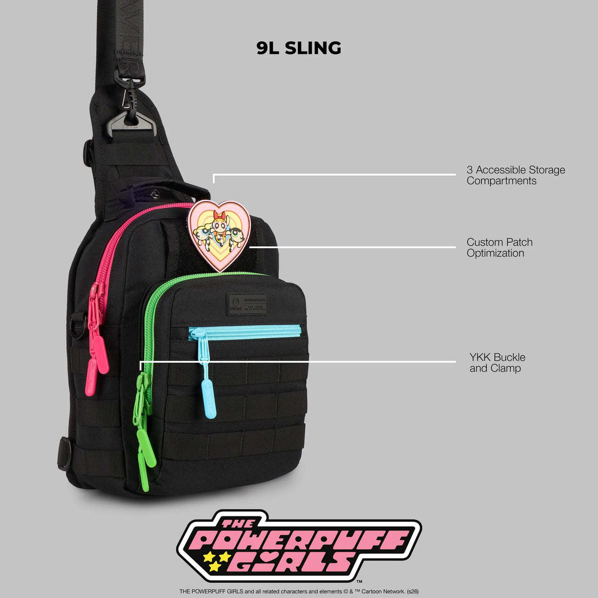 WOLFpak x Powerpuff Girls 9L Tactical Sling Bag