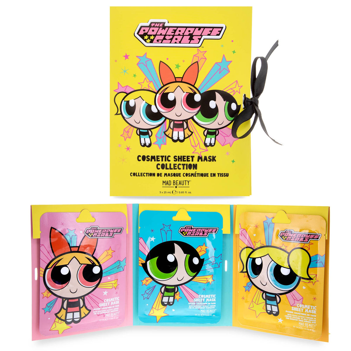 Mad Beauty x Powerpuff Girls Cosmetic Sheet Mask Collection
