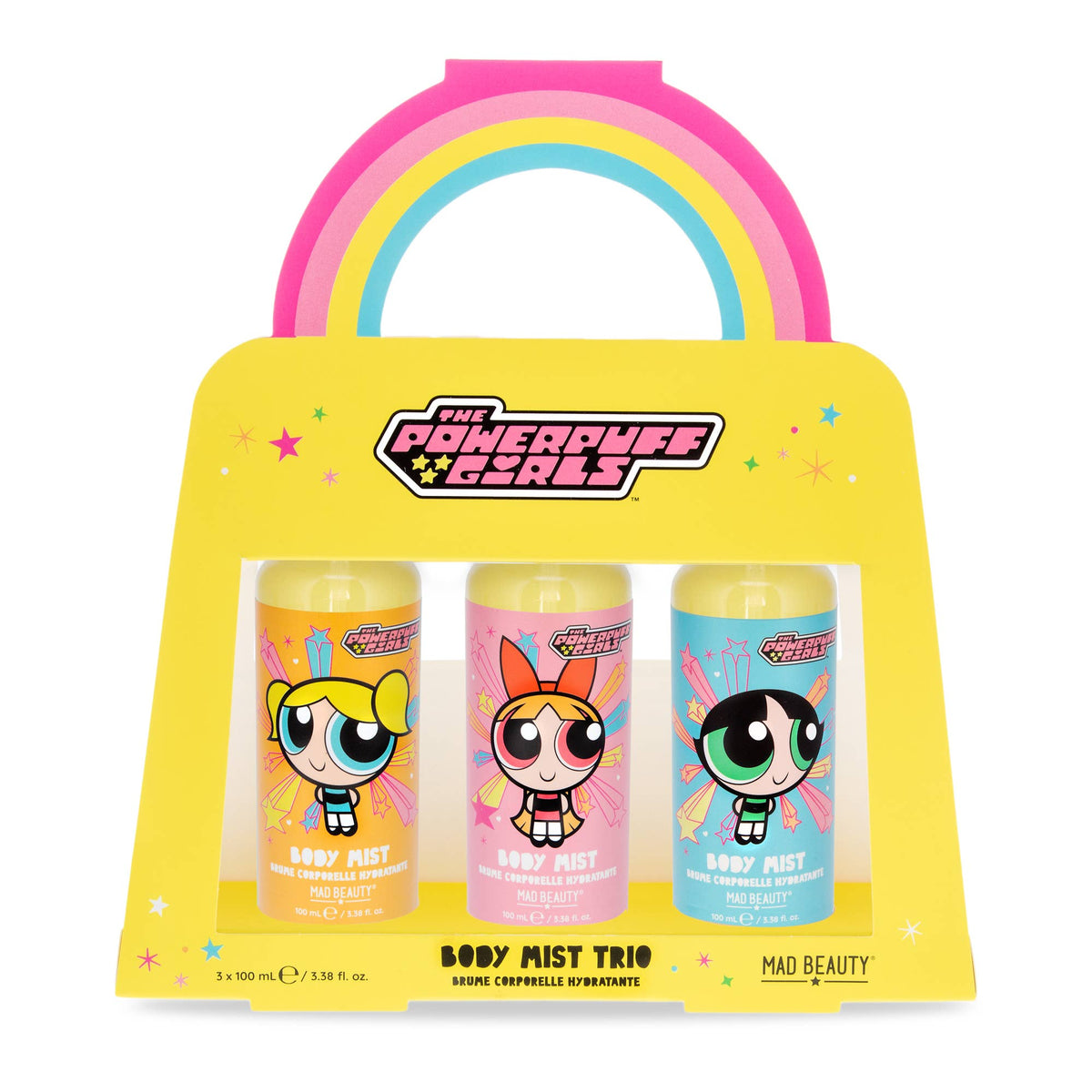 Mad Beauty x Powerpuff Girls Body Mist Trio